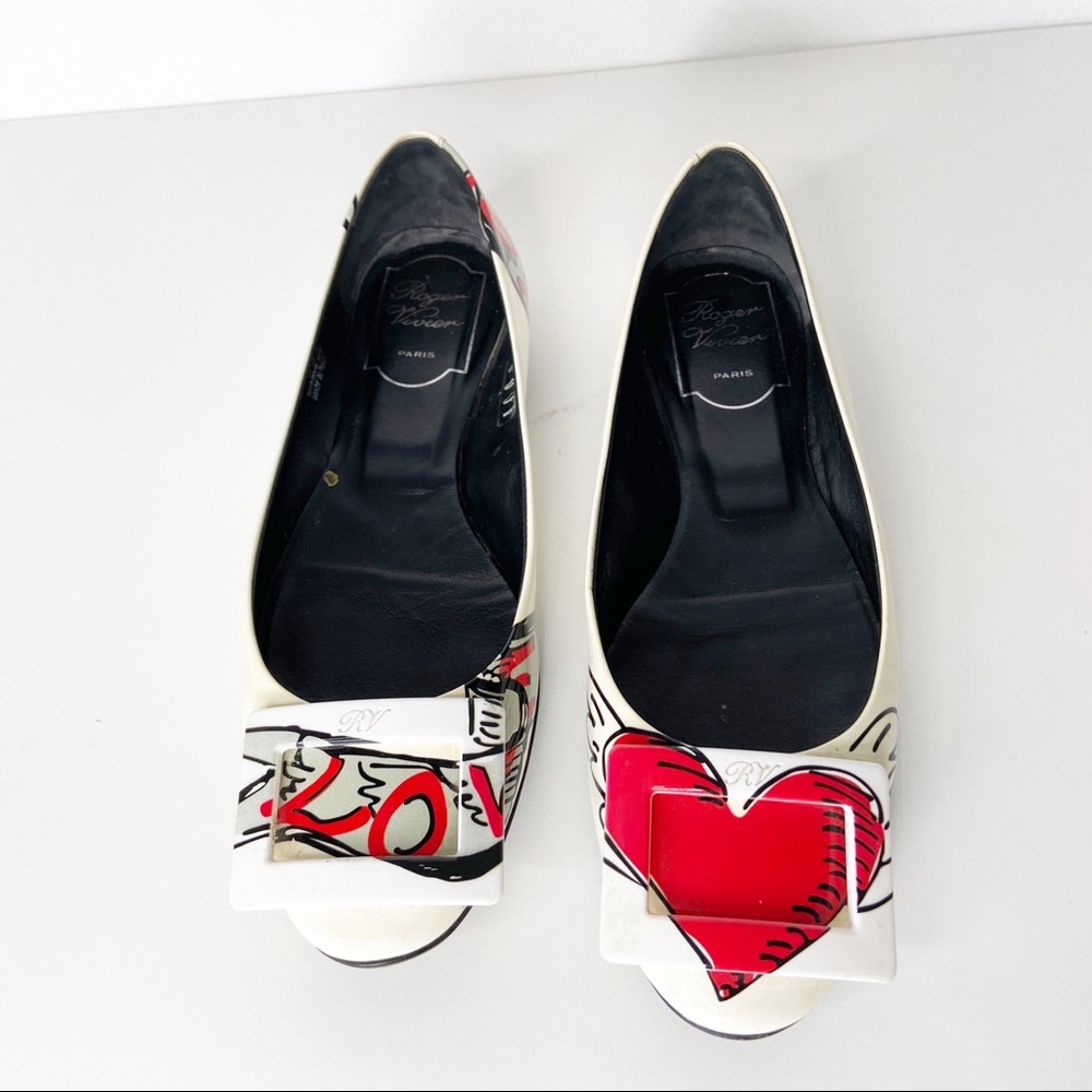 Roger Vivier Gommette Tattoo Love Ballerina flats Size 35.5 Made in Italy